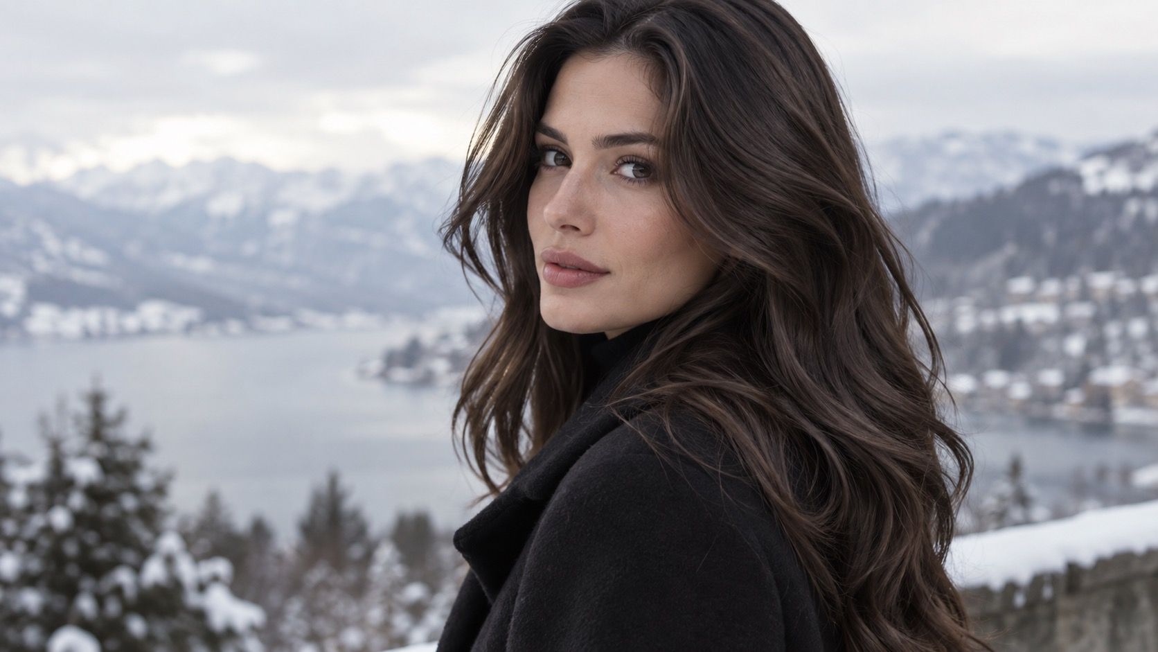 Cool Winter Hair Colors: Clear, Deep Shades and Contrast at the Hairline